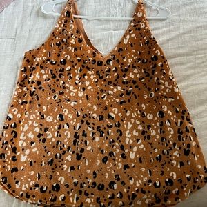 NWT loft cheetah velvet top
